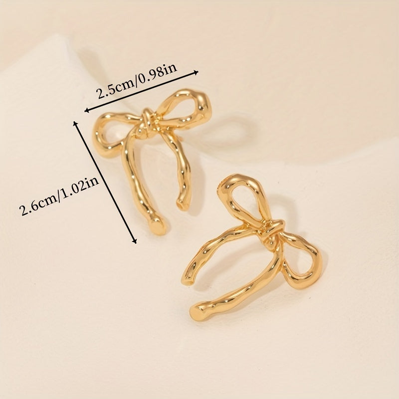 The Ribbon Bow Studs