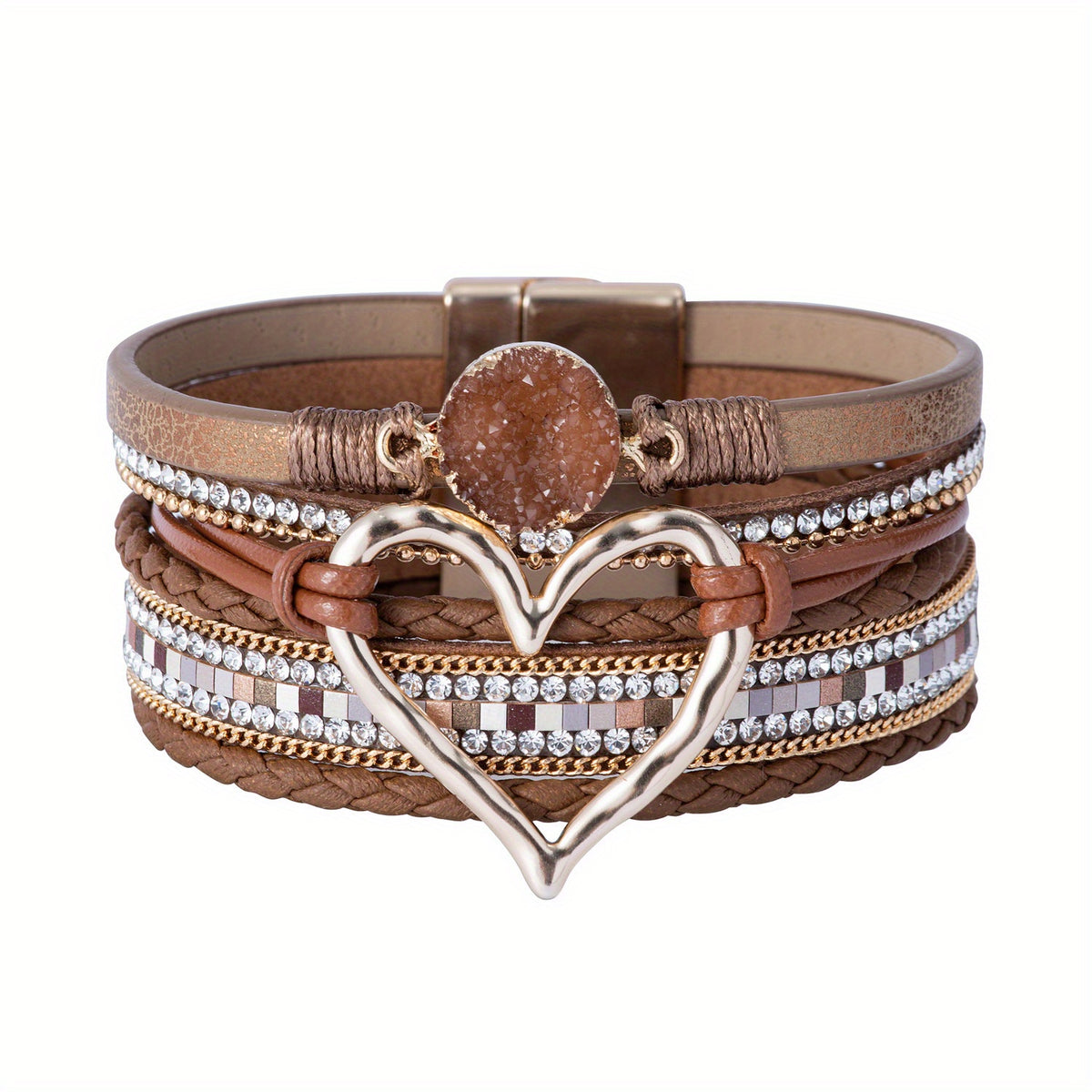 The Woven Leather Wrap Bracelet
