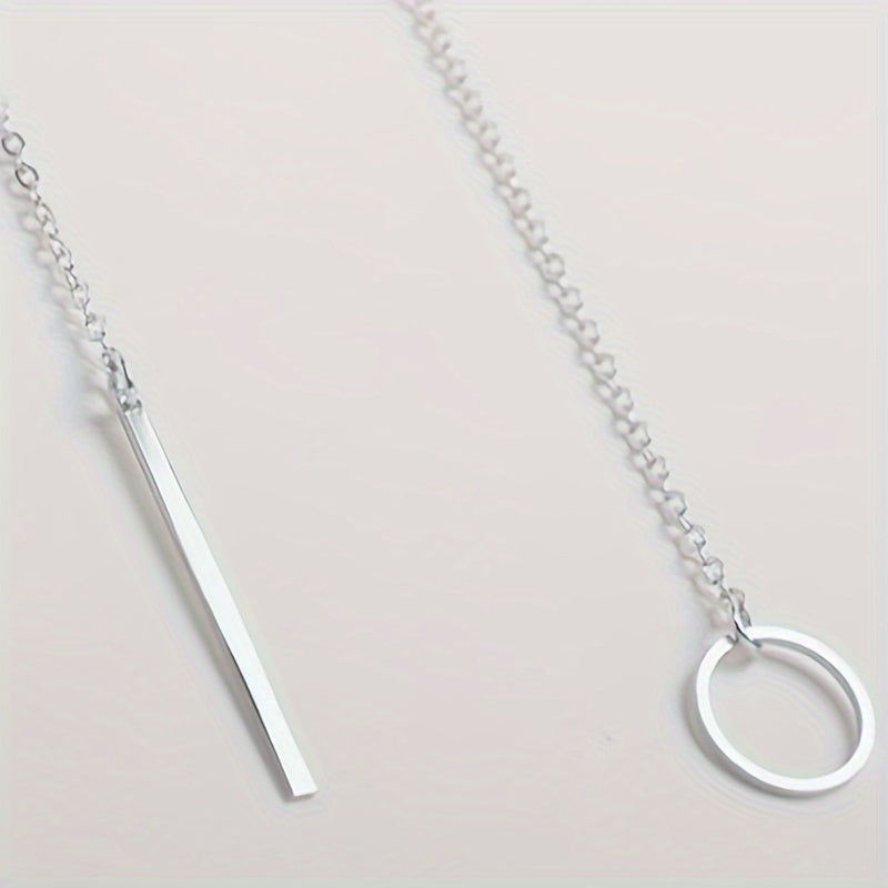 The Circle Bar Pendant Necklace