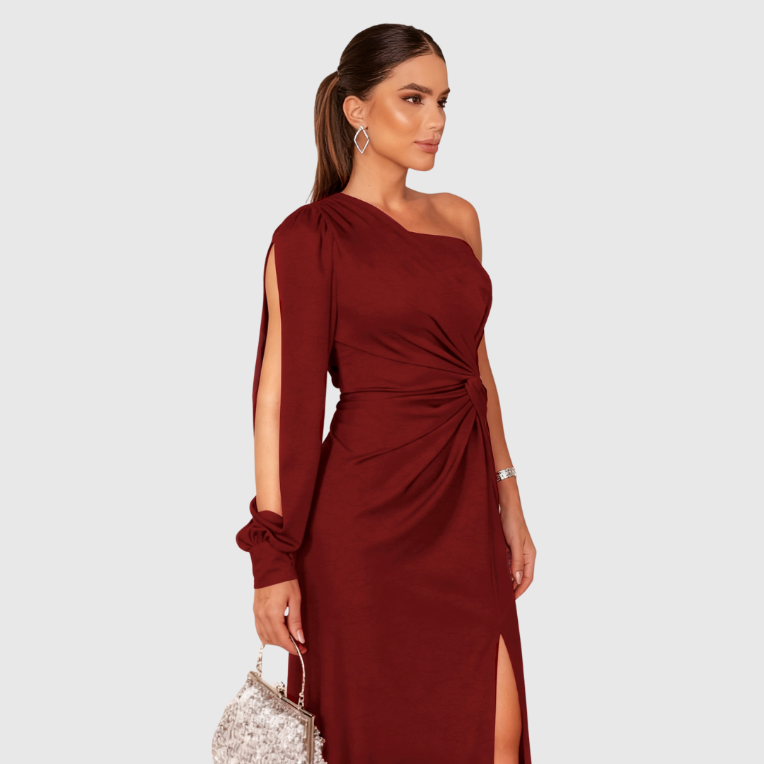 CHARLOTTA | ONE-SHOULDER EVENING GOWN