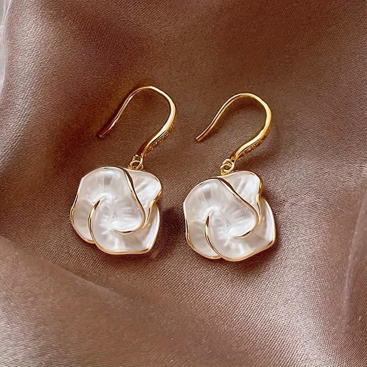 The Camellia Drop Earrings