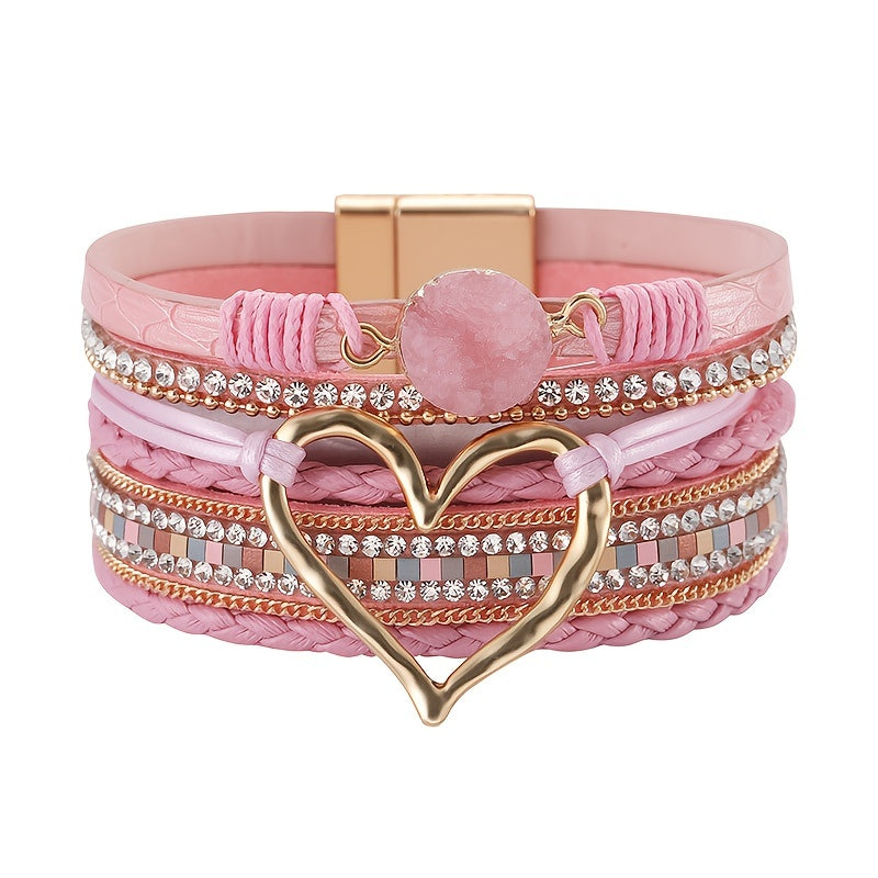 The Heart Stone Leather Wrap