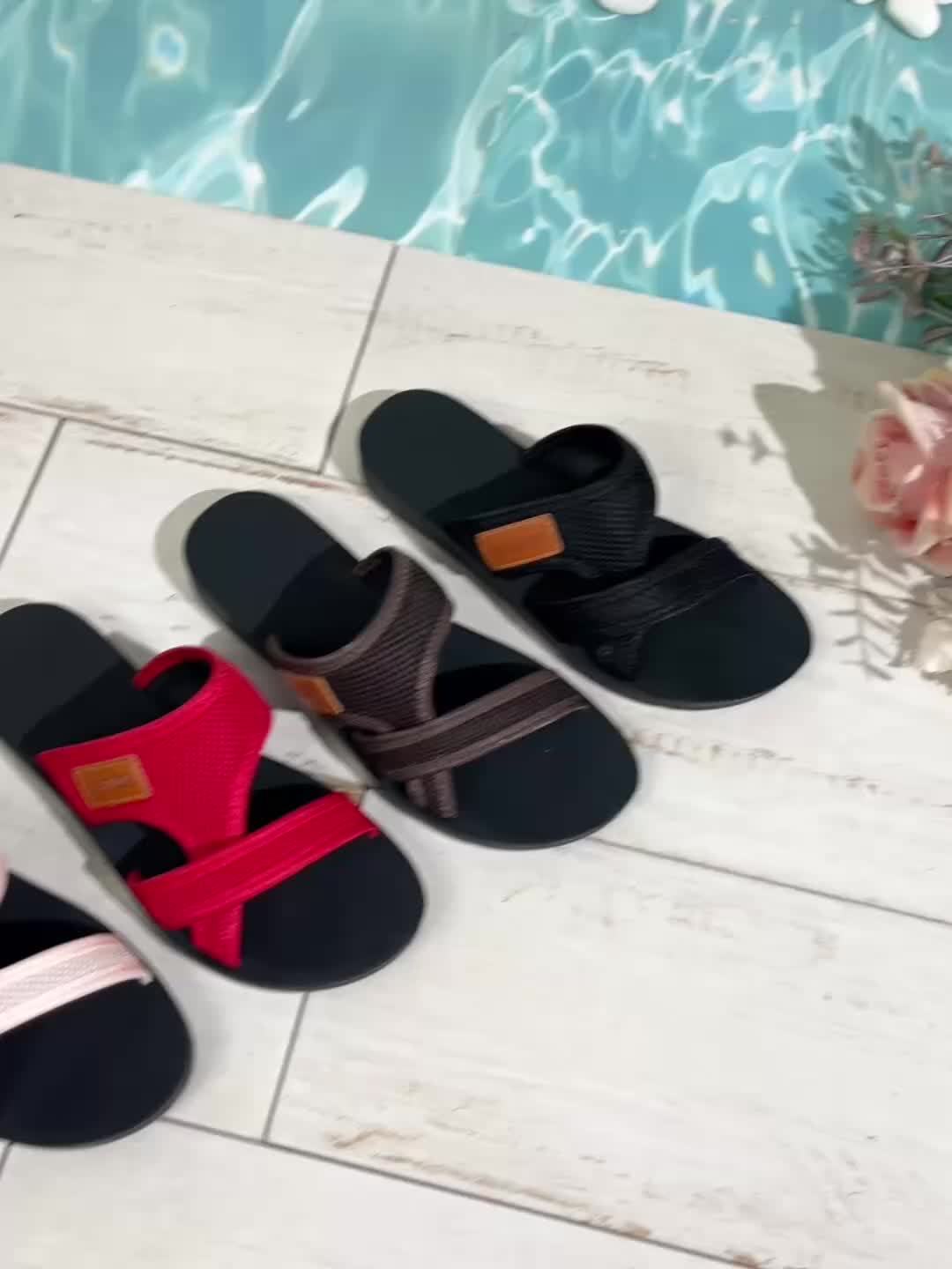 Fashionable and Versatile Sport-style Women's Sandals, Made of Breathable Mesh Fabric for Comfort and -friendliness, Suitable for Both Indoor and Outdoor Wear, Flat-soled Slippers, Women Shoes