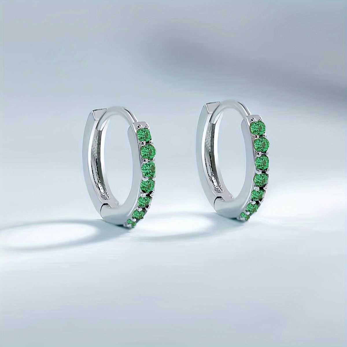 Green Zirconia Ear Buckle Earring