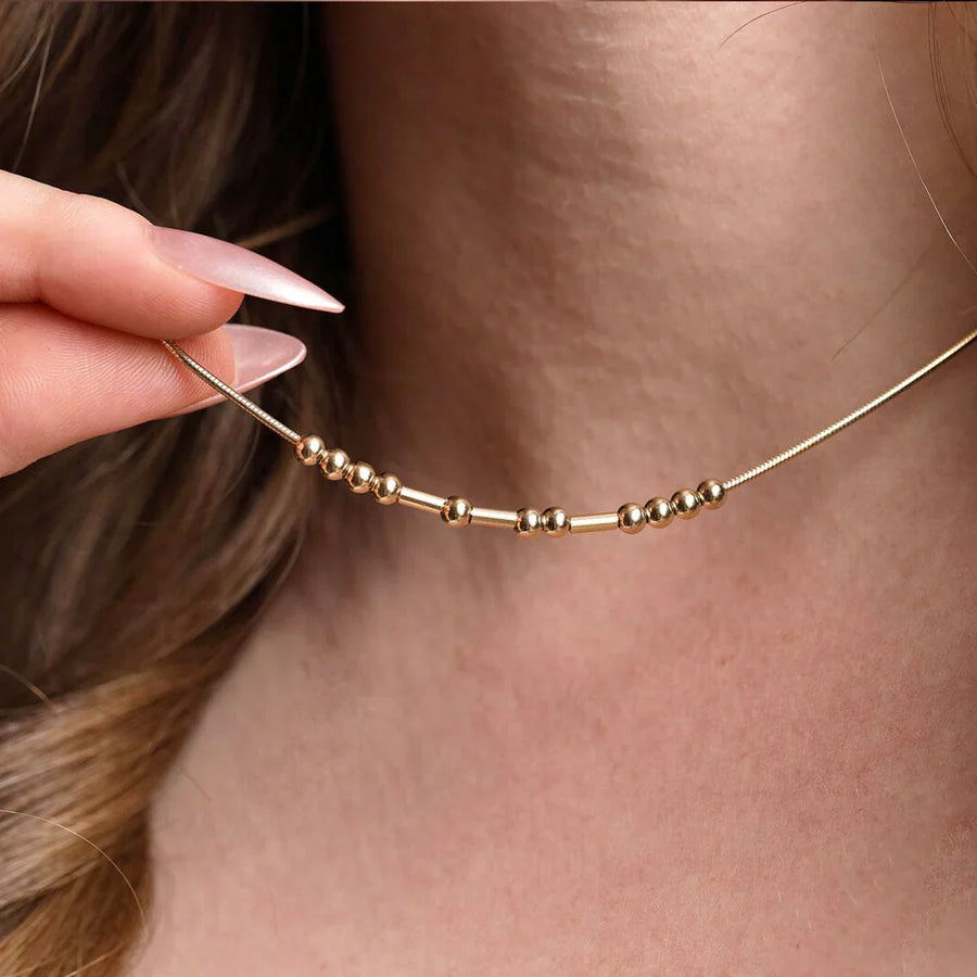 Morse Code Necklace