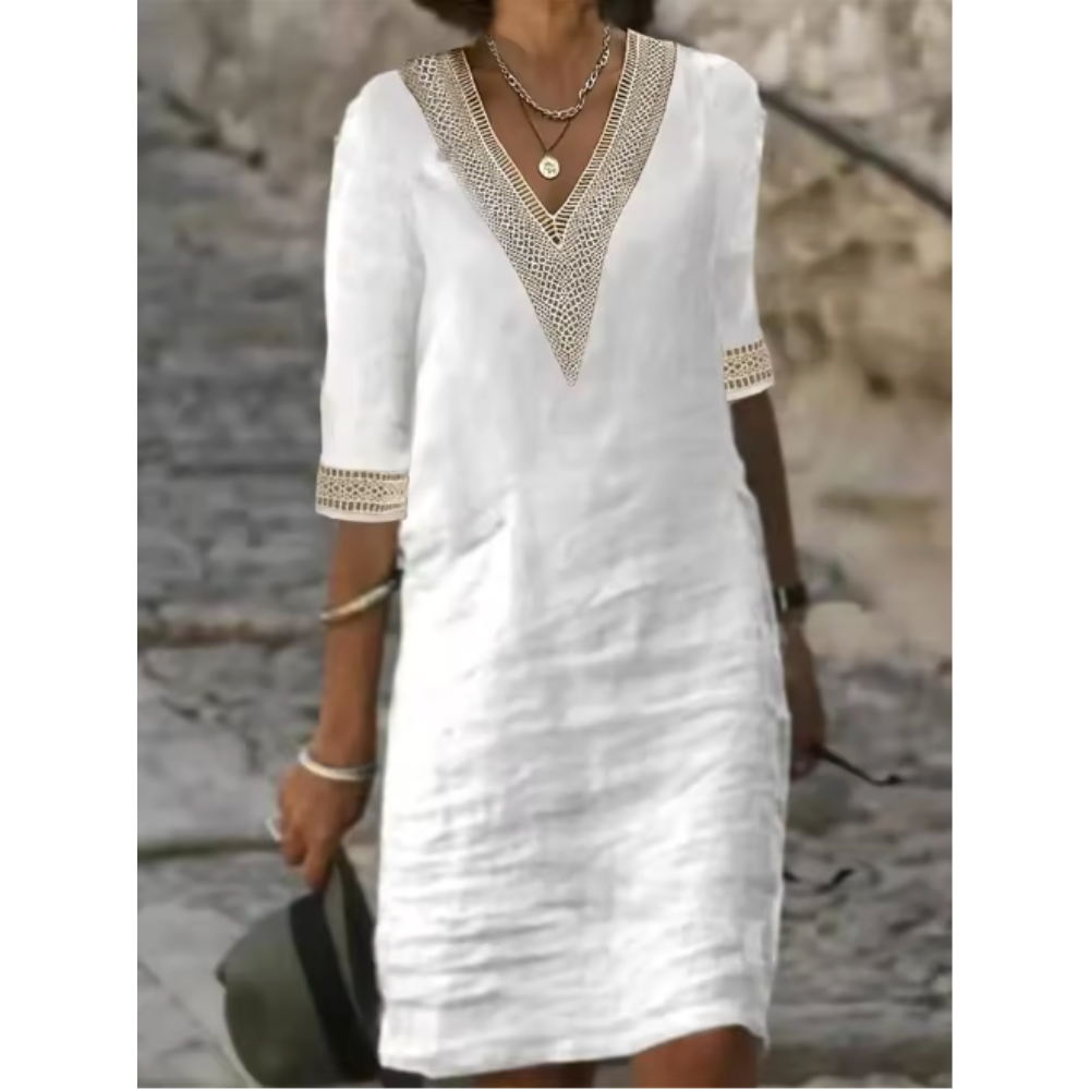 Evelyn – Breathable Embroidered Dress