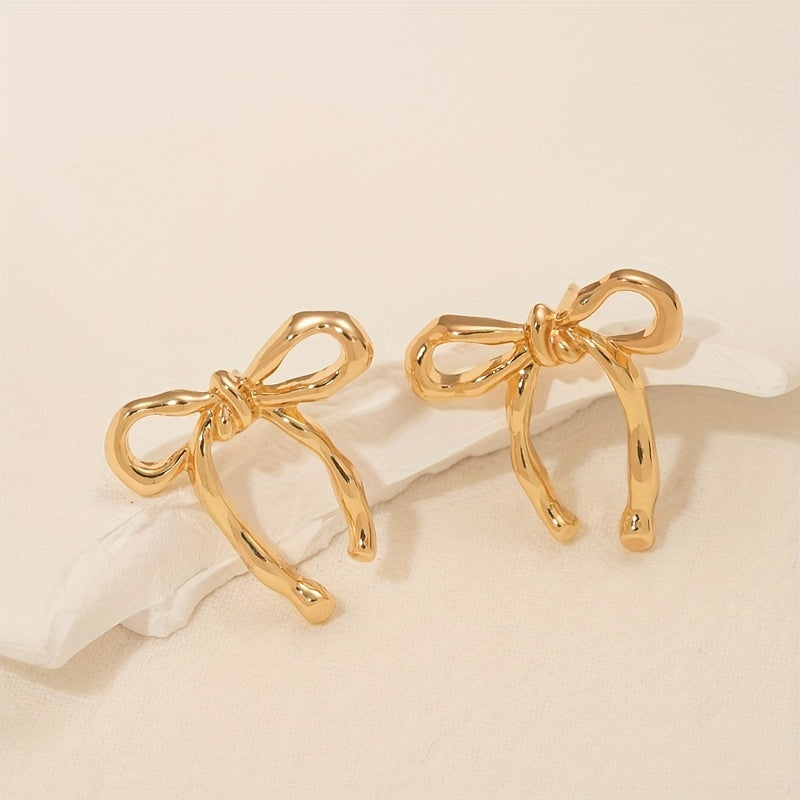 The Ribbon Bow Studs