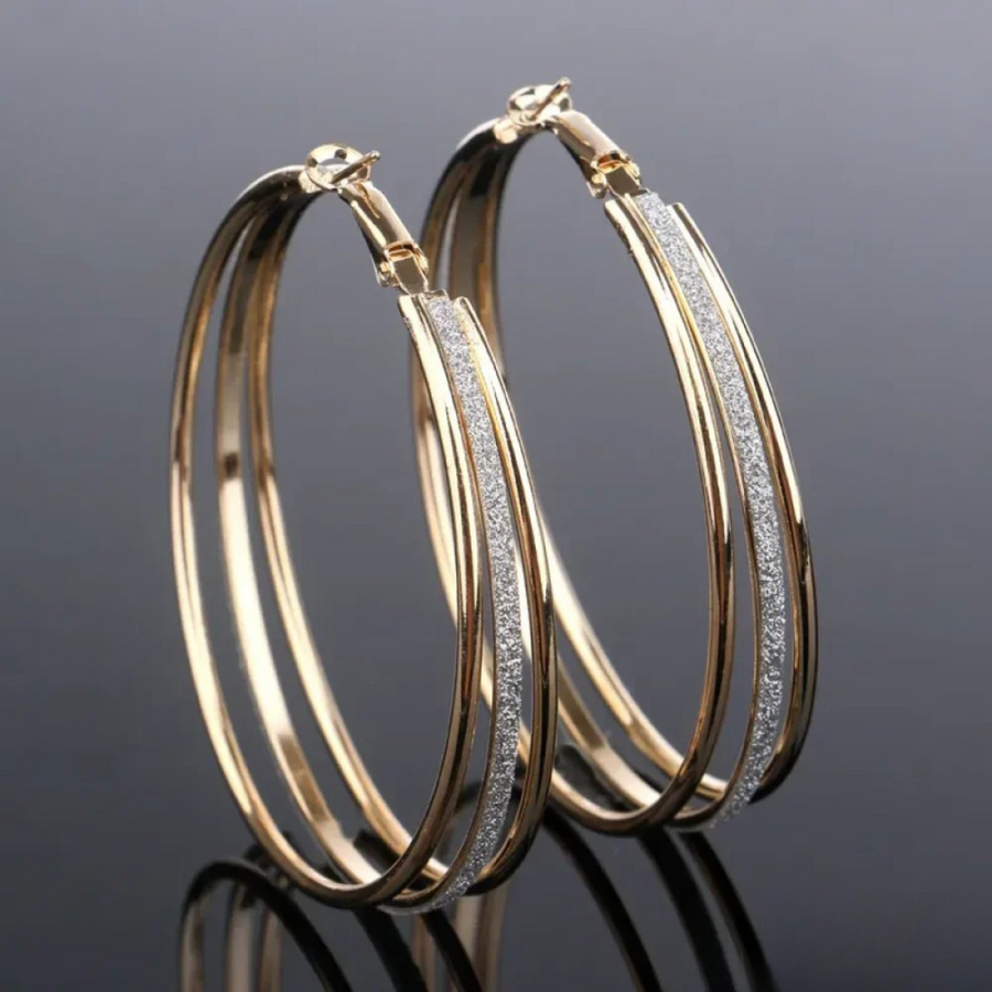 Retro Gold Stud Earrings