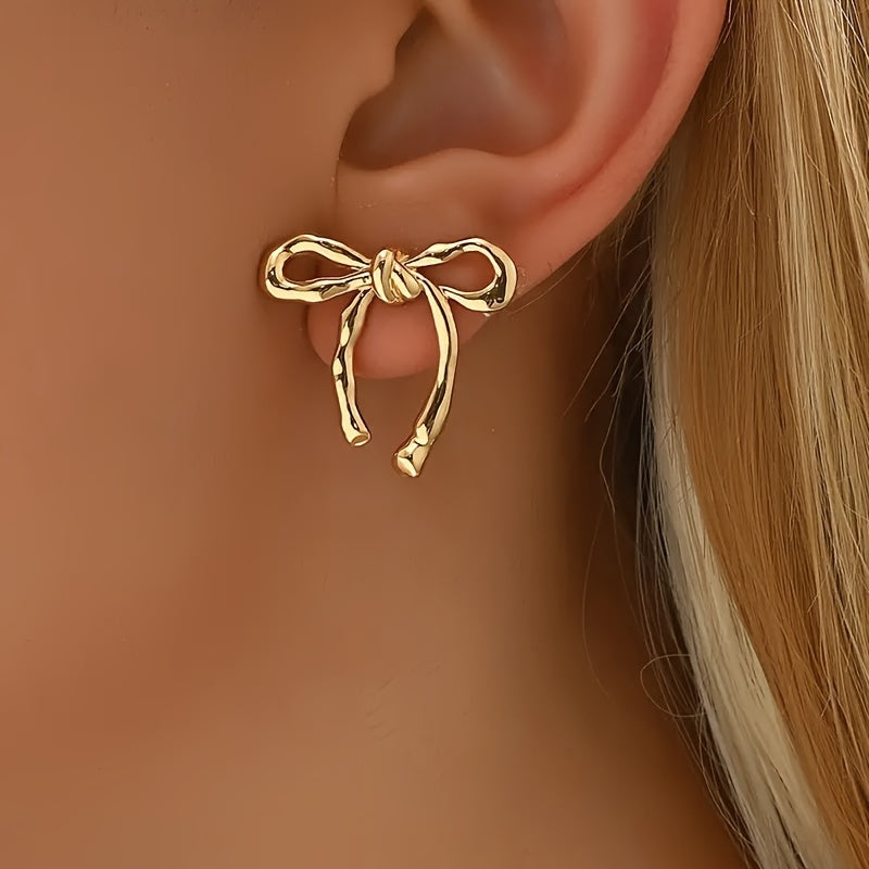 The Ribbon Bow Studs