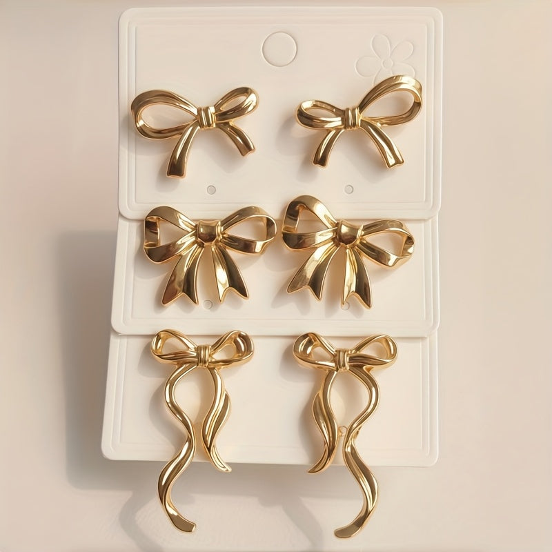 The Ribbon Bow Studs