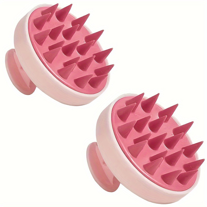 WANMEI New Candy-Colored Scalp Massage Head Silicone Shampoo Brush Hair Washing Tool Massage Comb Anti-Itch Head Scraper