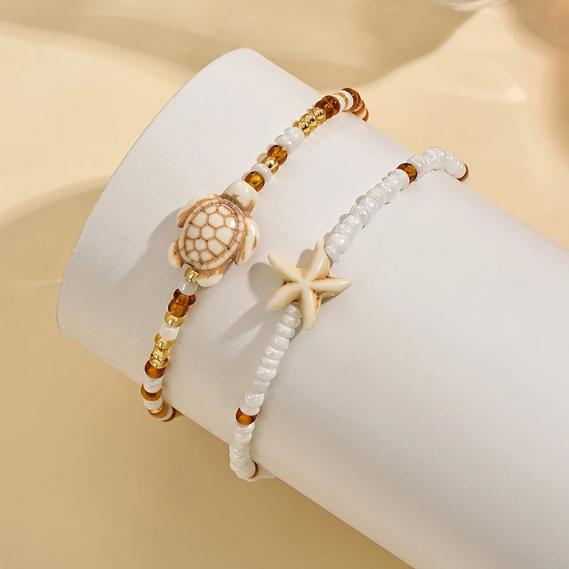 The Boho Anklet Set — 2pcs