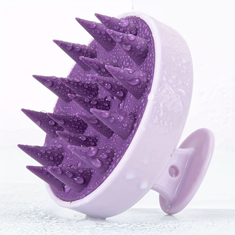 WANMEI New Candy-Colored Scalp Massage Head Silicone Shampoo Brush Hair Washing Tool Massage Comb Anti-Itch Head Scraper