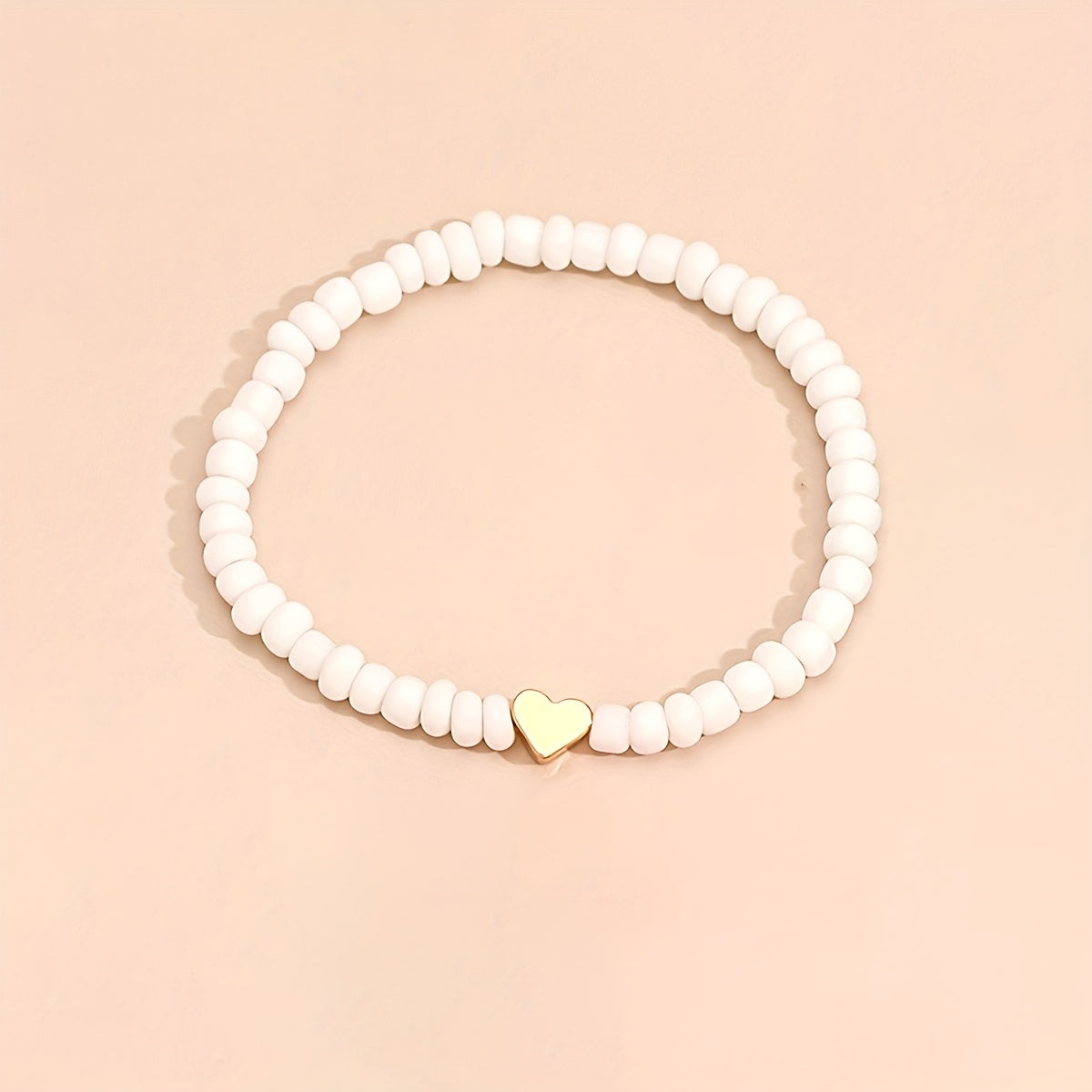 The Heart Bead Bracelet Set