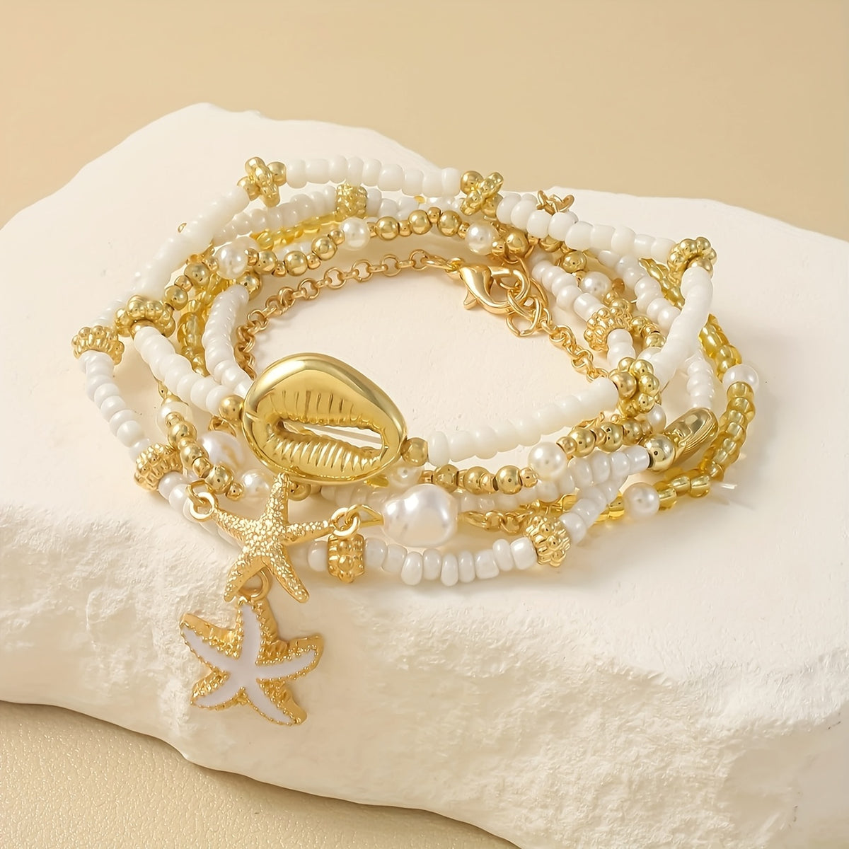 Beach Bracelet Set, 6pcs