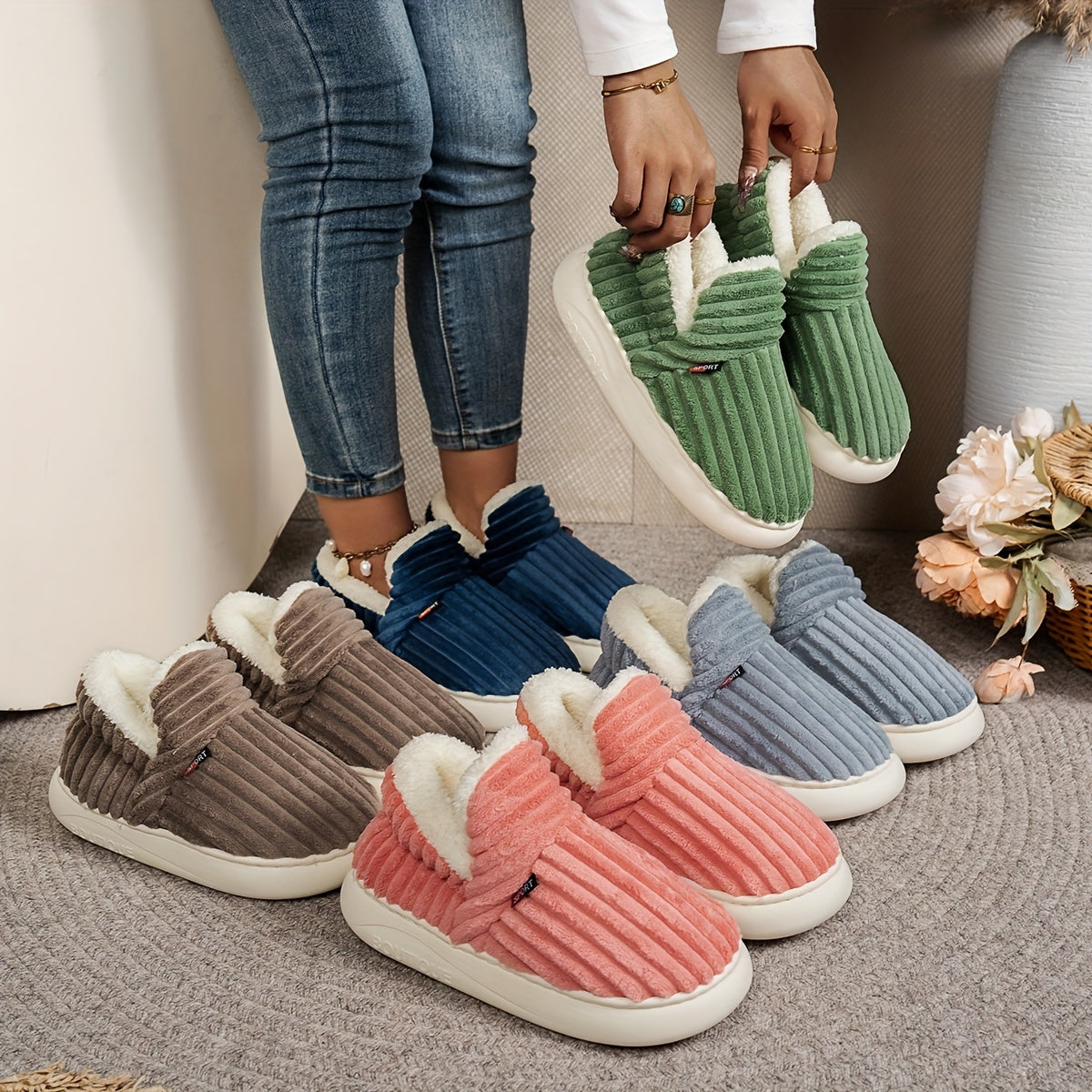 Fluffy Home Boots