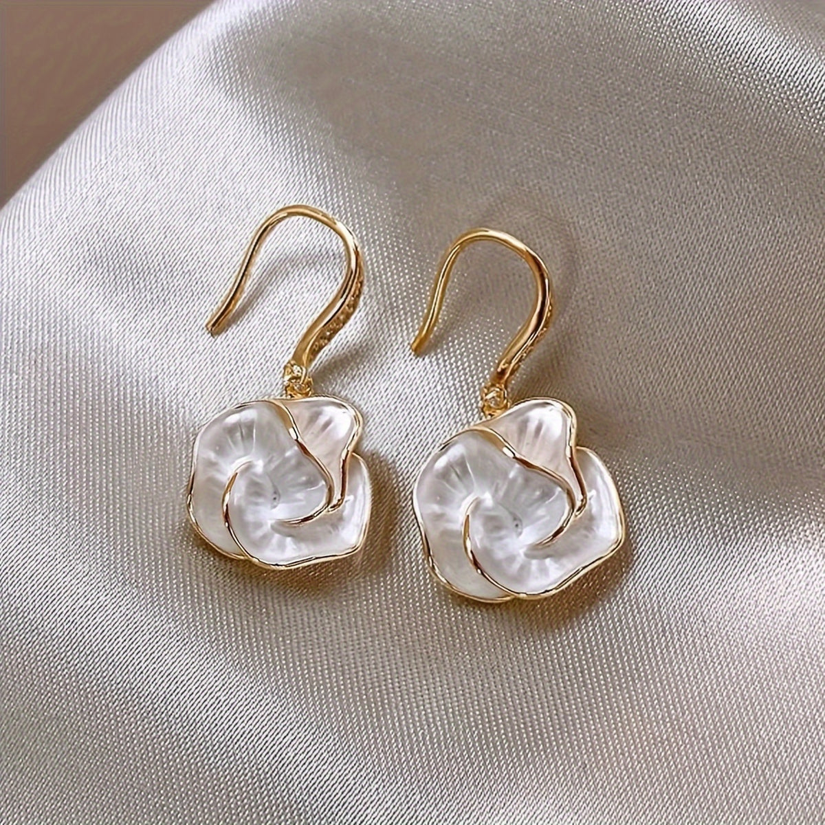 The Camellia Drop Earrings