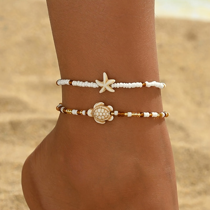 The Boho Anklet Set — 2pcs