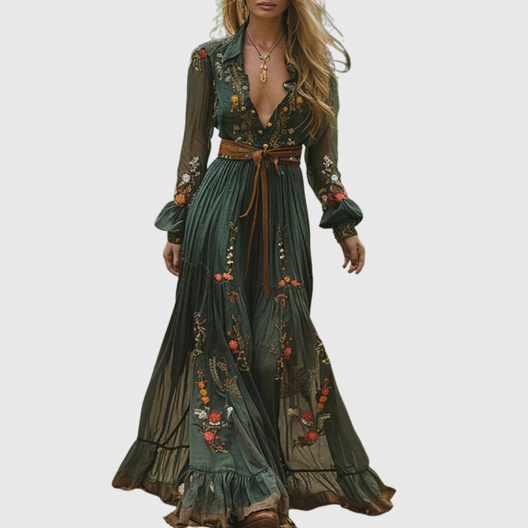 ALINA SOLEIL | ROMANTIC BOHO MAXI DRESS