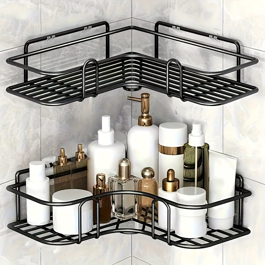 Corner Shower Shelf-Anti-Rust, Wall-Mounted Bathroom Organizer, Suitable for Shampoo, Lotion And Cosmetic Storage