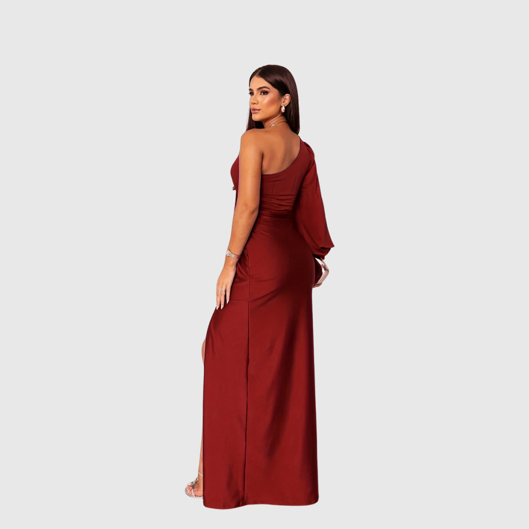 CHARLOTTA | ONE-SHOULDER EVENING GOWN