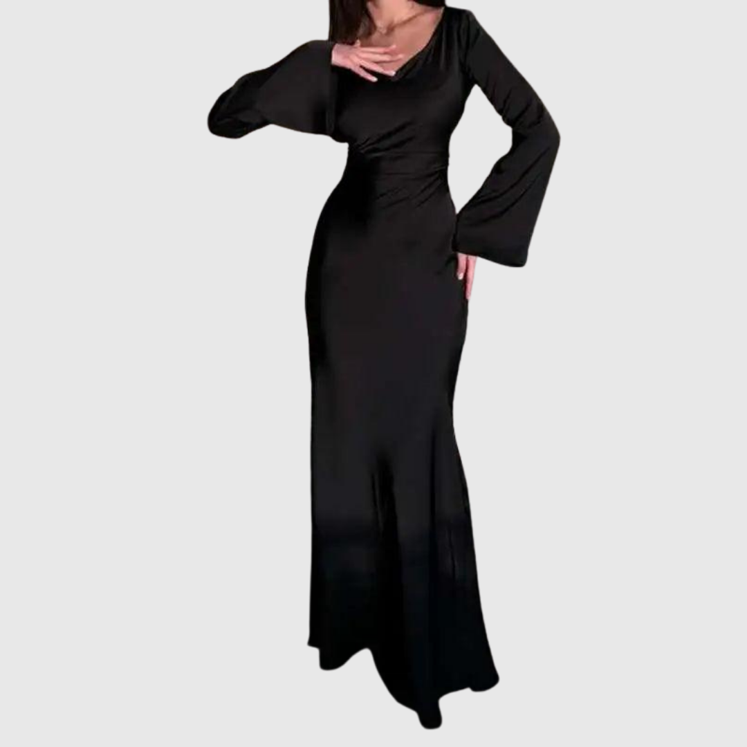 SYBILLA | WINTER LONG-SLEEVE MAXI DRESS