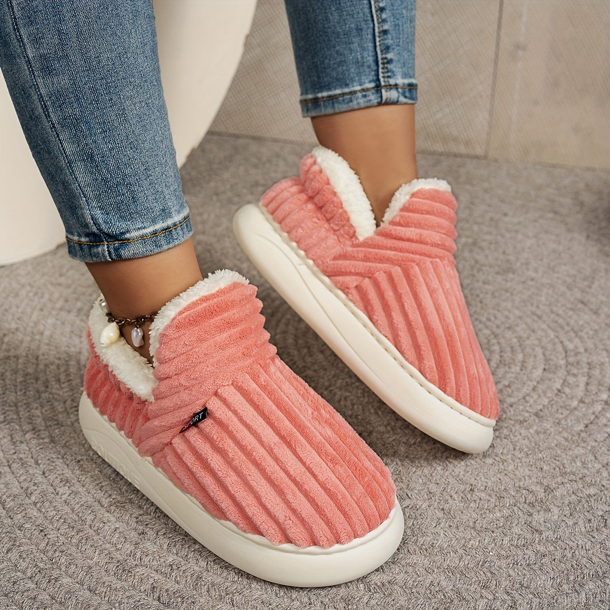 Fluffy Home Boots