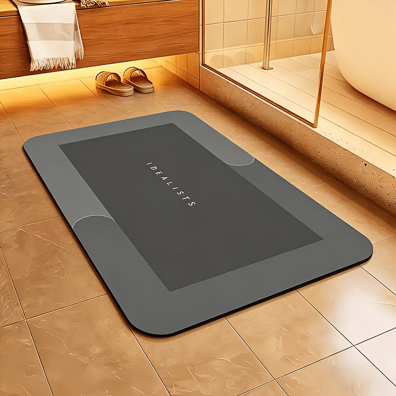 [Popular Choice] Super Absorbent Quick-Dry Bath Mat - Soft, Non-Slip Diatomite Design, Suitable for Showers, Bathtubs, and Doors - Hypoallergenic, the Perfect Home Decor Accessory