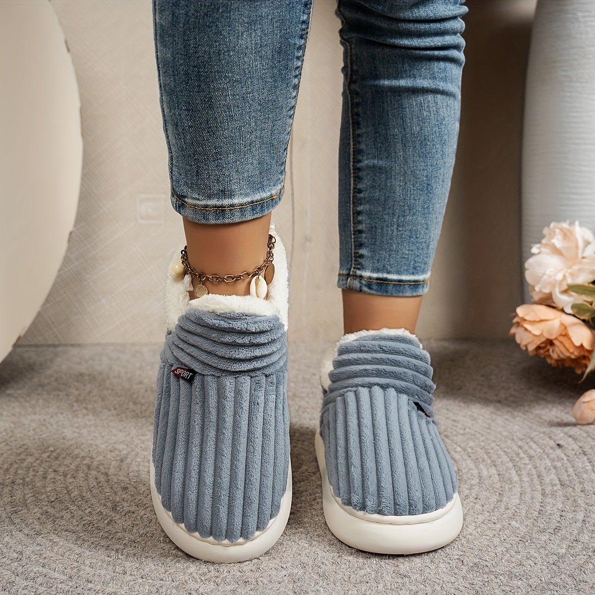 Fluffy Home Boots
