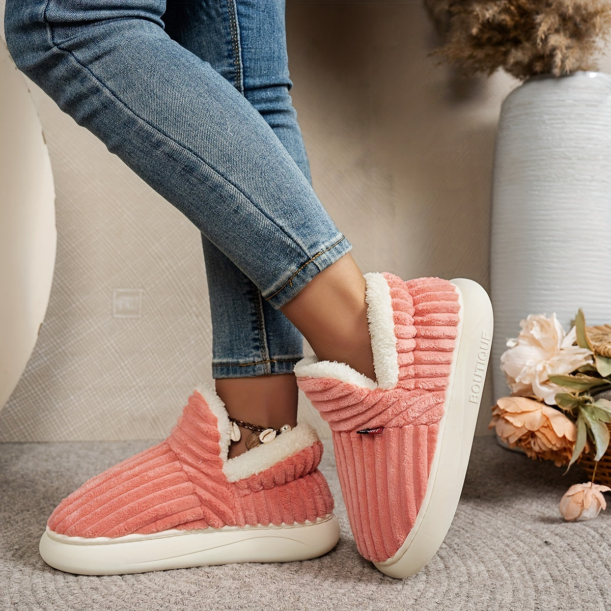 Fluffy Home Boots