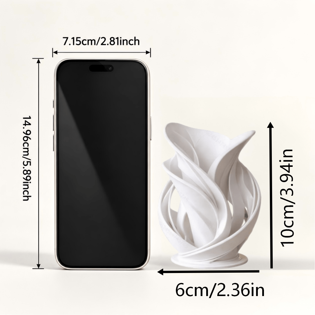 1pc Modern Abstract Twisted White Porcelain Vase, Hollow Wave Sculpture Decorative Vase, Artistic Style Table Centerpiece, Suitable for Home Living Room, Hotel And Office As Decorative Gift