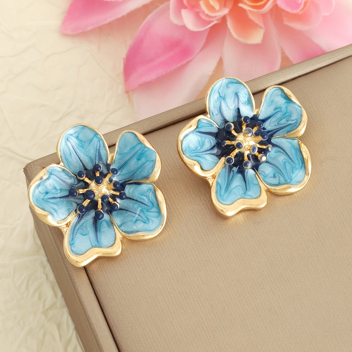 The French Flower Statement Earrings