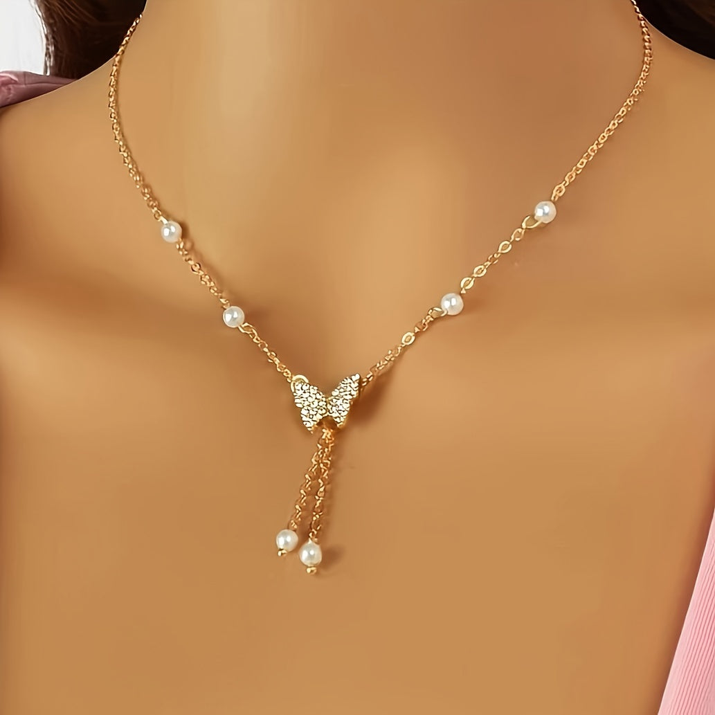 The Pearl Butterfly Necklace