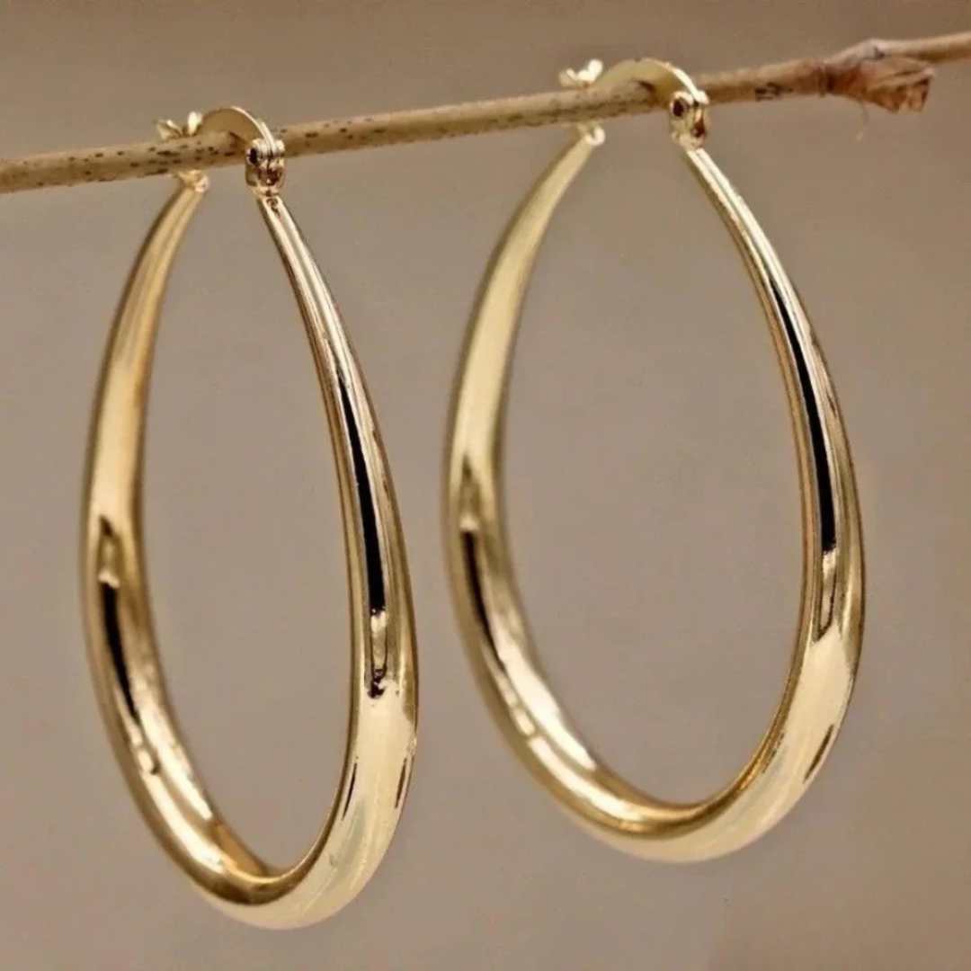 Elegant Gold Hoop Earrings