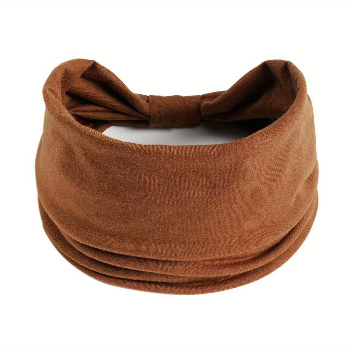 Women's Black Fashionable Wide Headband, Bohemian Thick Hairband, Large African Sports Yoga Headscarf Hair Accessory