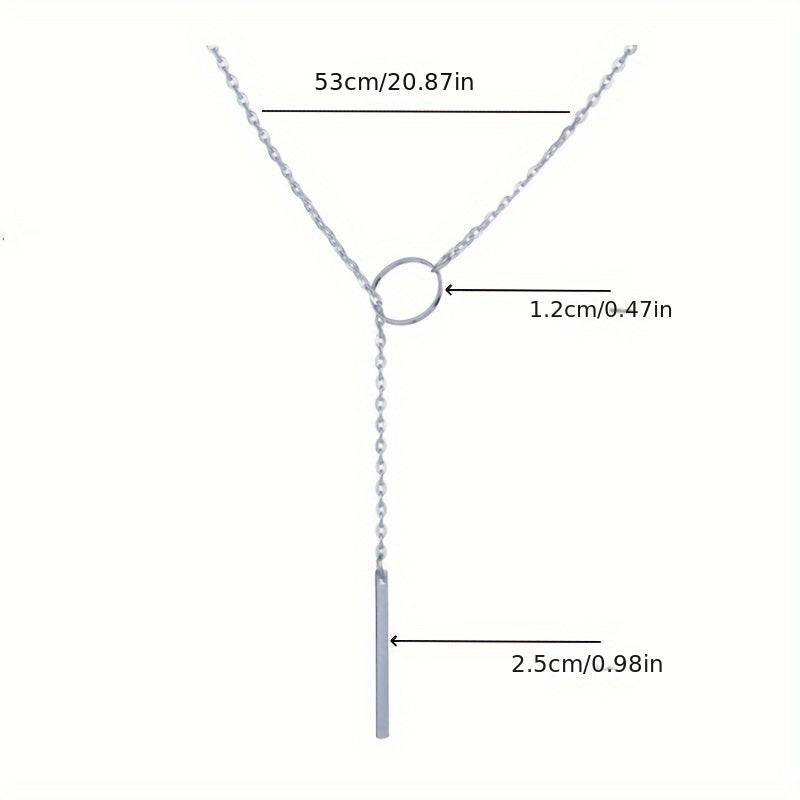 The Circle Bar Pendant Necklace