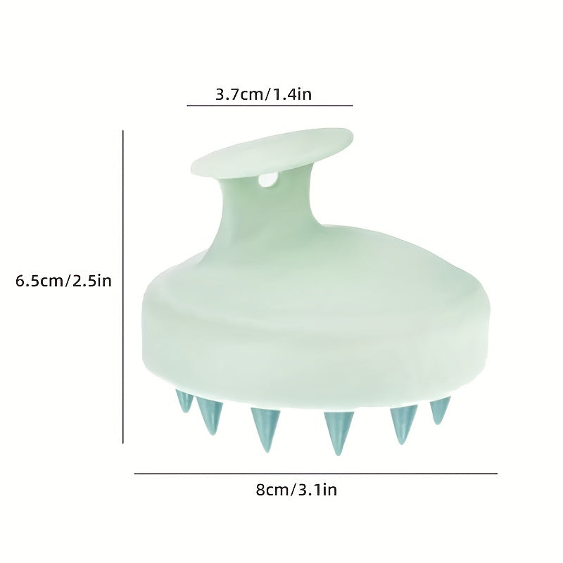 WANMEI New Candy-Colored Scalp Massage Head Silicone Shampoo Brush Hair Washing Tool Massage Comb Anti-Itch Head Scraper