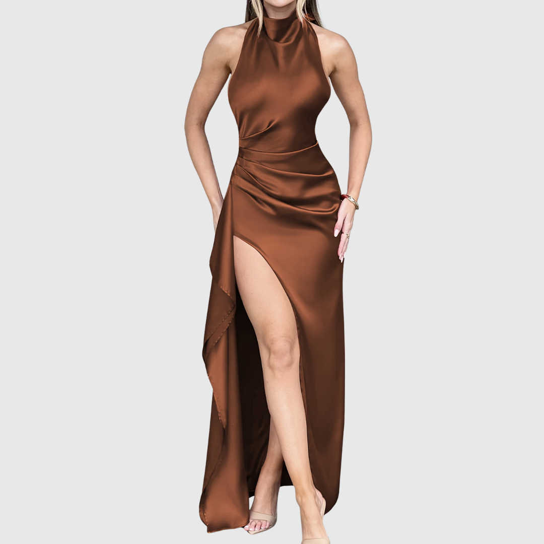 TAHLIA | ELEGANT SATIN EVENING DRESS