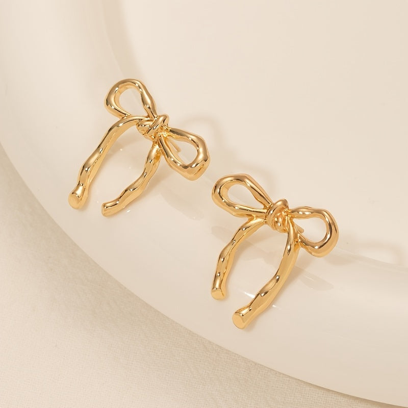 The Ribbon Bow Studs