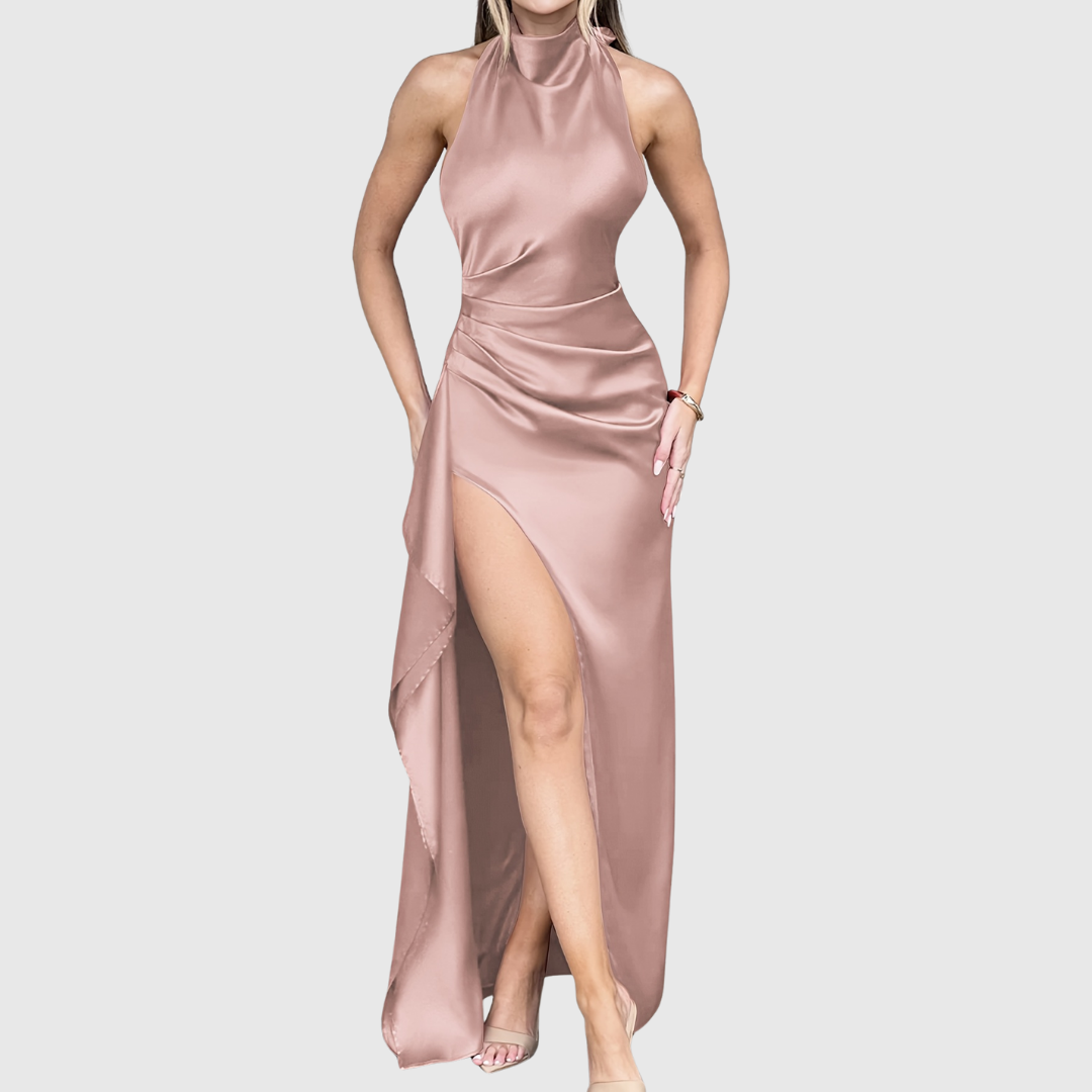 TAHLIA | ELEGANT SATIN EVENING DRESS