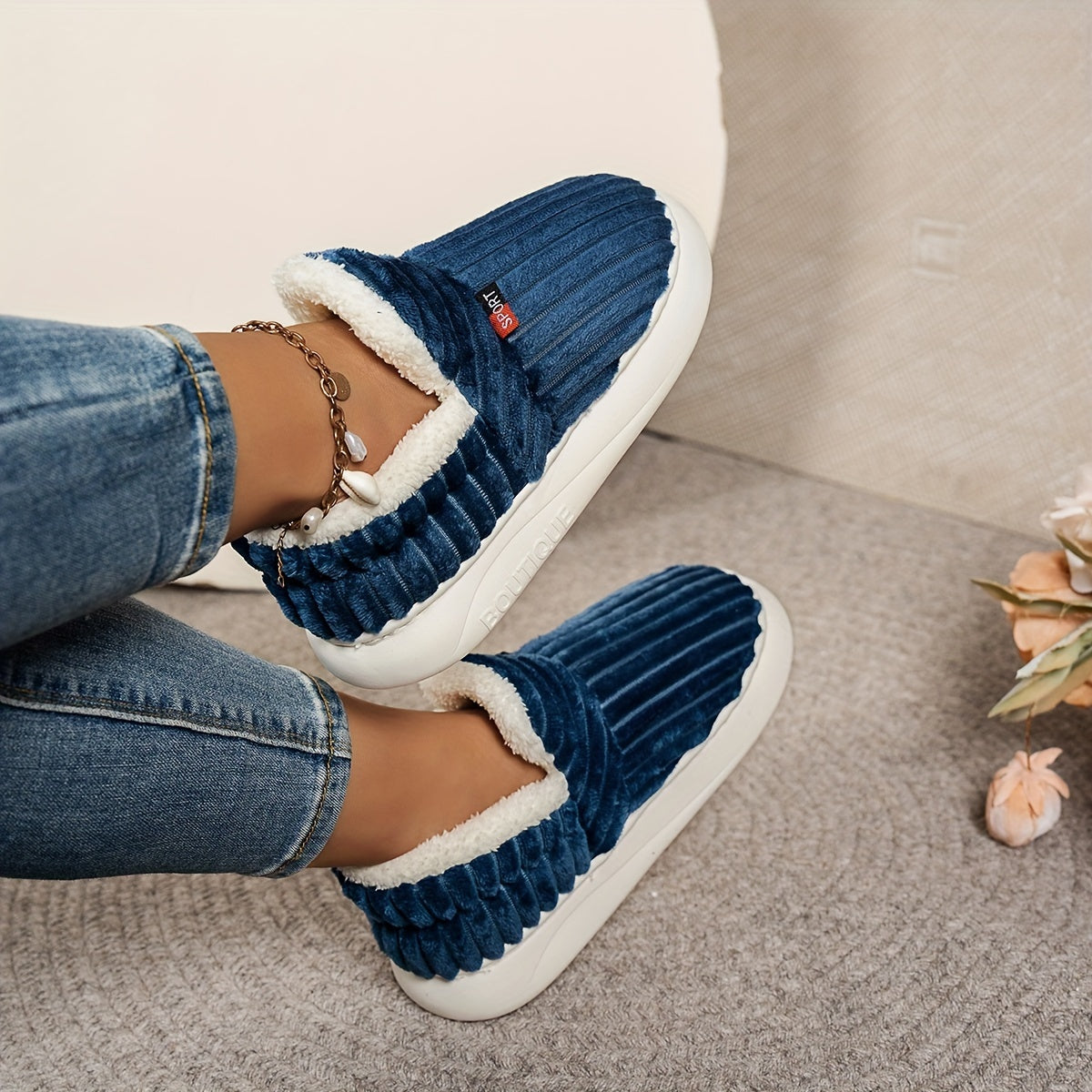 Fluffy Home Boots