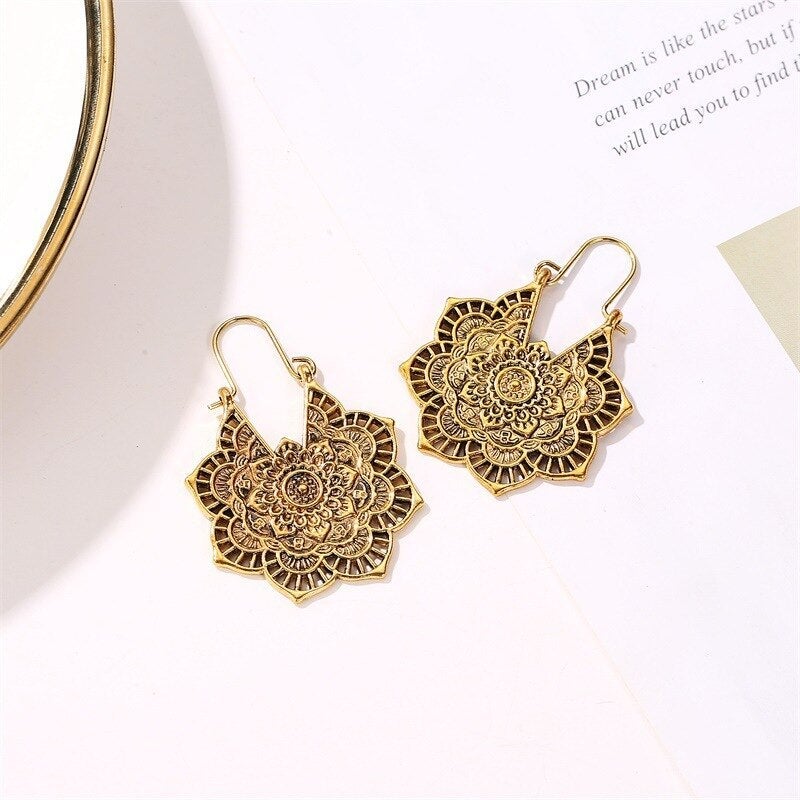 Lotus Mandala Earrings: A Touch of Elegance