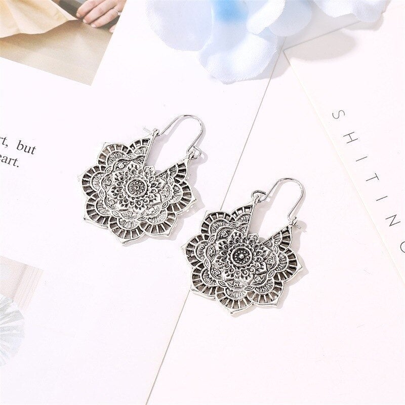 Lotus Mandala Earrings: A Touch of Elegance