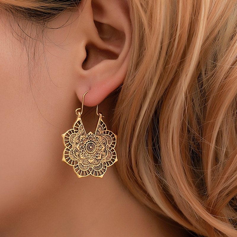 Lotus Mandala Earrings: A Touch of Elegance
