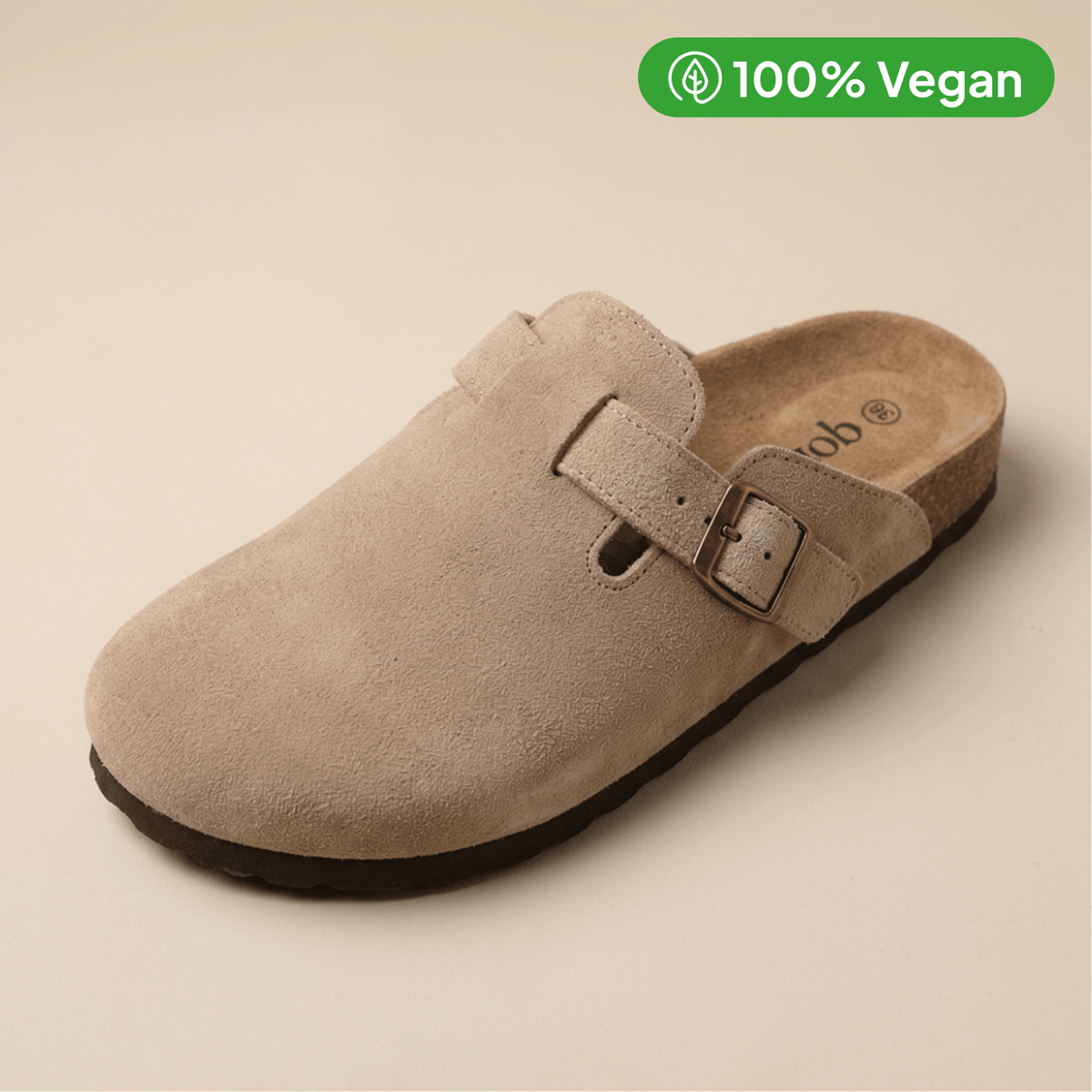 100% Vegan Suede Clogs by Zenvy