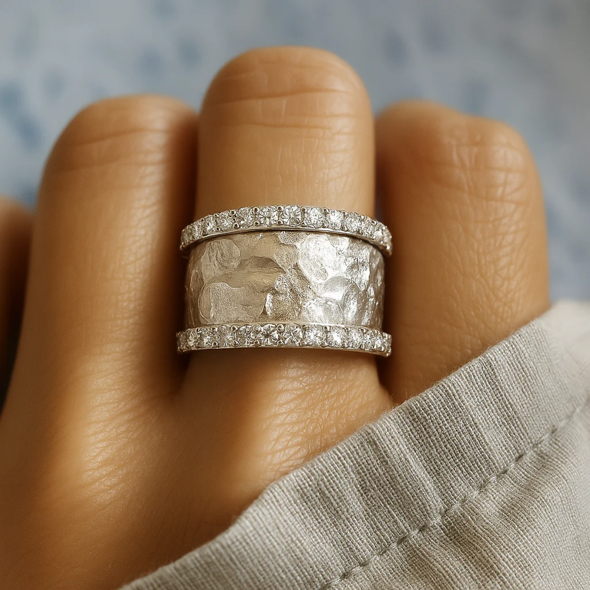 The Silver Zirconia Statement Ring