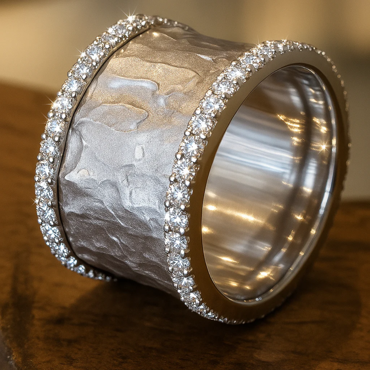 The Silver Zirconia Statement Ring