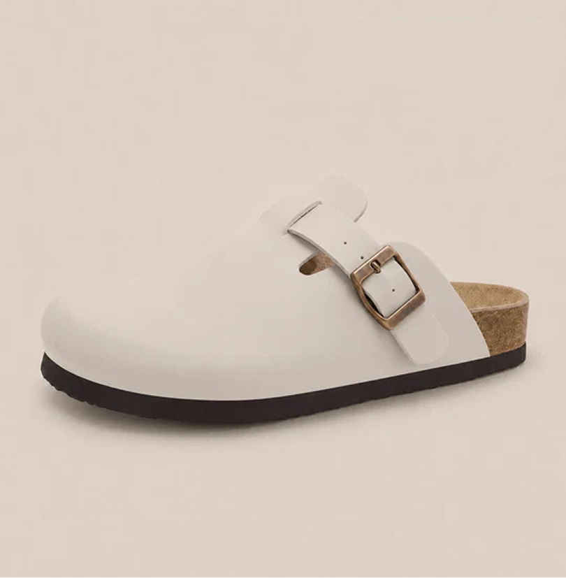 Smooth Vegan Leather Clogs by Zenvy