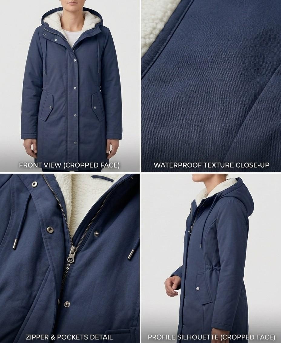 Cordelia™ | Cosy Hooded Weatherproof Coat