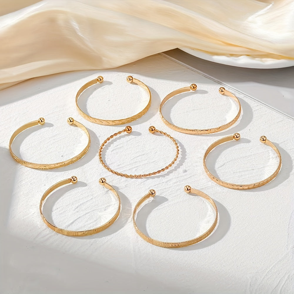The Vintage Cuff Bangle Set — 7pcs